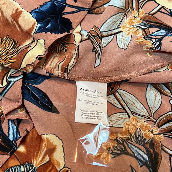 Flamenco Dress Sz M brown multi - Picture 6 of 8